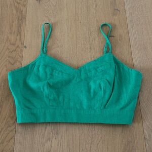 NWT Universal Thread Green Linen Blend Camisole Tank Top Small